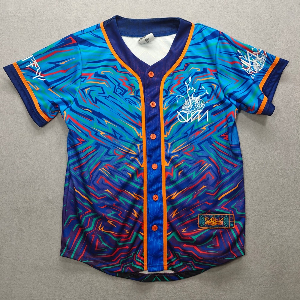 Ganja White Night Unity Baseball Jersey Size XS EDM Artist Rave Music Festival